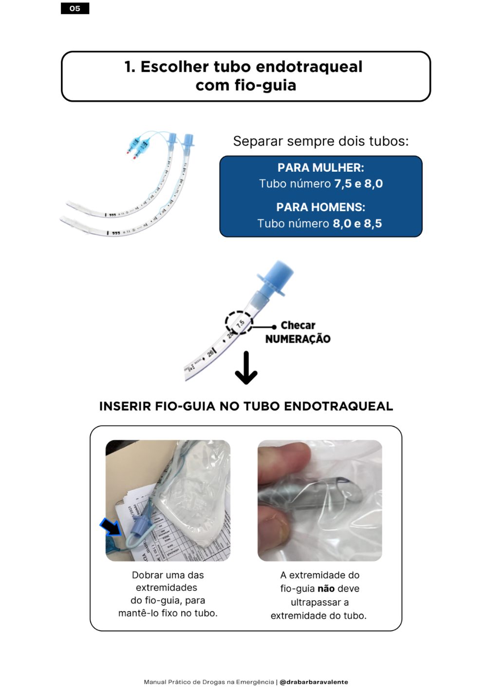 Escolha do tubo endotraqueal